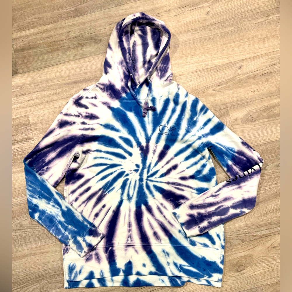 Vineyard Vines Men's Tie Dye Pullover Hooded Jacket